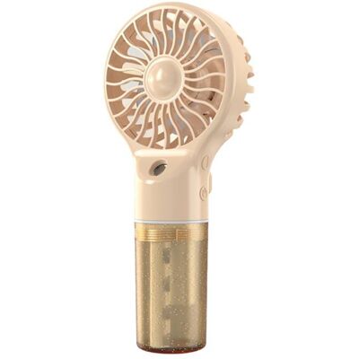 HANDEIU Ventilateur brumisateur portatif rechargeable 4 vitesses réglable Petit ventilateur de refroidissement Eau de refroidissement - Publicité HANDEIU Ventilateur brumisateur portatif rechargeable 4 vitesses réglable Petit ventilateur de refroidissement Eau de refroidissement - Publicité