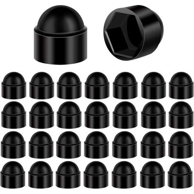 AIMOONSA Cache-écrous hexagonaux noir lot de 30 – capuchons M5 en plastique pour vis et écrous Noir - Publicité AIMOONSA Cache-écrous hexagonaux noir lot de 30 – capuchons M5 en plastique pour vis et écrous Noir - Publicité