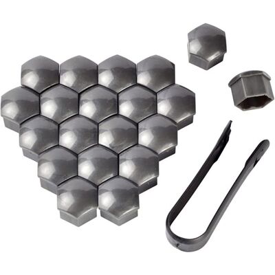 AIMOONSA Cache Ecrou 19 mm 20 Pièces 19mm Boulon Ecrou Couvre Capuchons Protection Hexagonal pour écrous De Roue - Publicité AIMOONSA Cache Ecrou 19 mm 20 Pièces 19mm Boulon Ecrou Couvre Capuchons Protection Hexagonal pour écrous De Roue - Publicité