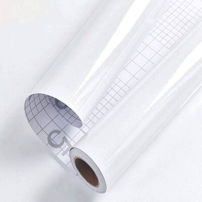 AIMOONSA Papier adhésif meuble blanc brillant glitter 40×300 cm - vinyle PVC auto-adhésif imperméable Blanc - Publicité AIMOONSA Papier adhésif meuble blanc brillant glitter 40×300 cm - vinyle PVC auto-adhésif imperméable Blanc - Publicité