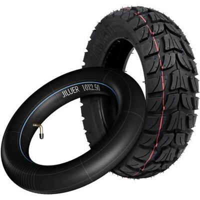 Pneu Extérieur 1 Pièce 255x80 - Tube Intérieur 10x2.5 Compatible Kukirin G2 MAX Master Kickscooter - Antidérapant Dupcheliry - Publicité Pneu Extérieur 1 Pièce 255x80 - Tube Intérieur 10x2.5 Compatible Kukirin G2 MAX Master Kickscooter - Antidérapant Dupcheliry - Publicité