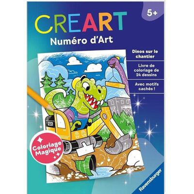 Livre de coloriage magique - RAVENSBURGER - Dinos - 24 dessins - Thème Kawai - À partir de 5 ans - Publicité Livre de coloriage magique - RAVENSBURGER - Dinos - 24 dessins - Thème Kawai - À partir de 5 ans - Publicité