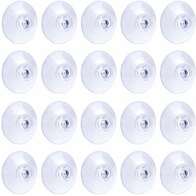 Ventouses - AIMOONSA - 3 cm (20 pcs) - Transparent - PVC souple - Charge 14 kg - Publicité Ventouses - AIMOONSA - 3 cm (20 pcs) - Transparent - PVC souple - Charge 14 kg - Publicité