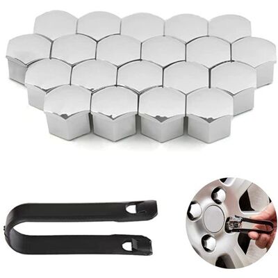 AIMOONSA 20Pièces Capuchons décrou de Roue17mm Anti-poussière Couvercle de Jante placageHexagonal Chrome Boulon Couvre Roue Cache - Publicité AIMOONSA 20Pièces Capuchons décrou de Roue17mm Anti-poussière Couvercle de Jante placageHexagonal Chrome Boulon Couvre Roue Cache - Publicité