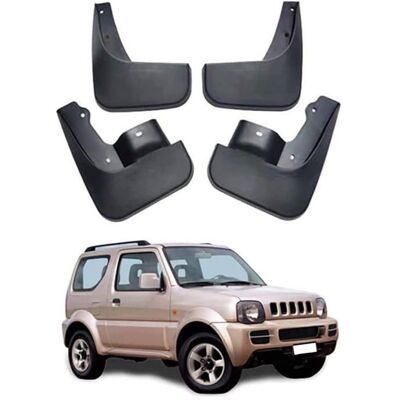 Bavette Garde-Boue 4 PCS - Compatible Suzuki Jimny 2005-2018 Avant Arrière - Protection Carrosserie Dupcheliry - Publicité Bavette Garde-Boue 4 PCS - Compatible Suzuki Jimny 2005-2018 Avant Arrière - Protection Carrosserie Dupcheliry - Publicité