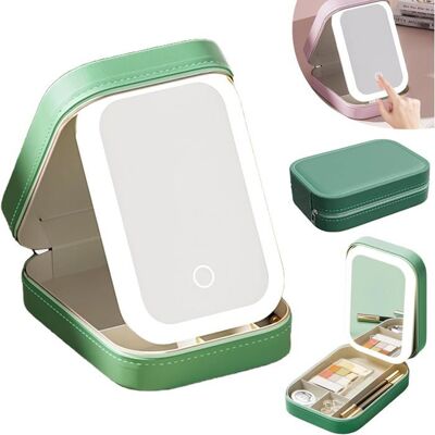 Trousse Maquillage LED Lumineuse-1 BeigeStandard Portable Miroir Intégré Voyage Organisateur Beauté Aucunely - Publicité Trousse Maquillage LED Lumineuse-1 BeigeStandard Portable Miroir Intégré Voyage Organisateur Beauté Aucunely - Publicité