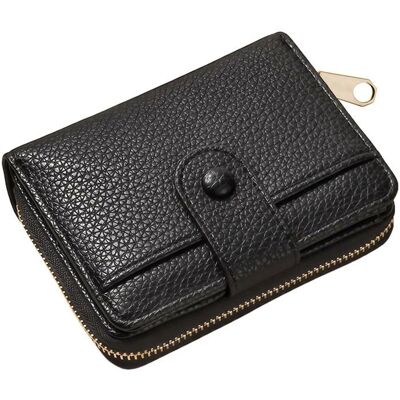 Portefeuille Cuir Petit Unisexe-1 StandardAntivol Fermeture Glissière Compartiments Carte Chequier PermisCompact Léger Aucunely Noir - Publicité Portefeuille Cuir Petit Unisexe-1 StandardAntivol Fermeture Glissière Compartiments Carte Chequier PermisCompact Léger Aucunely Noir - Publicité