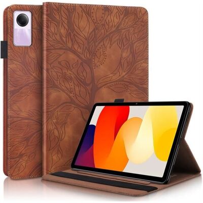 RASENA Coque pour Xiaomi Redmi Pad SE 11.0 Housse en Cuir PU Fente pour Carte Etui Coque Tablette -Arbre de vie marron Marron - Publicité RASENA Coque pour Xiaomi Redmi Pad SE 11.0 Housse en Cuir PU Fente pour Carte Etui Coque Tablette -Arbre de vie marron Marron - Publicité