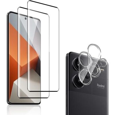 RASENA Film de protection décran - Xiaomi - Redmi Note 13 Pro Plus - Verre trempé - 9H Dureté - 2 pièces Noir - Publicité RASENA Film de protection décran - Xiaomi - Redmi Note 13 Pro Plus - Verre trempé - 9H Dureté - 2 pièces Noir - Publicité