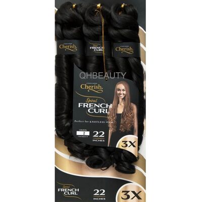 CHERISH french curl 3 boule extensions de cheveux synthétiques bouclés (couleur 2) - Publicité CHERISH french curl 3 boule extensions de cheveux synthétiques bouclés (couleur 2) - Publicité