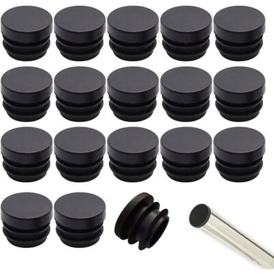 HANDEIU 32 pièces Embouts ronds nervurés pour pieds tubulaires de meubles tables et chaises embouts détanchéité en tube rond (16 mm) - Publicité HANDEIU 32 pièces Embouts ronds nervurés pour pieds tubulaires de meubles tables et chaises embouts détanchéité en tube rond (16 mm) - Publicité