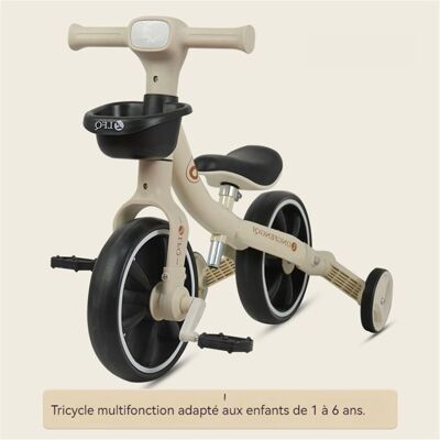 BOWAI Tricycle 3 en 1 détachable voiture déquilibre scooter avec lumières musique siège réglable blanc cassé Blanc - Publicité BOWAI Tricycle 3 en 1 détachable voiture déquilibre scooter avec lumières musique siège réglable blanc cassé Blanc - Publicité