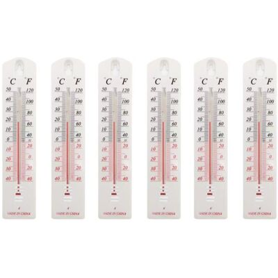 HANDEIU Lot de 6 thermomètres muraux pour intérieur ou extérieur - Publicité HANDEIU Lot de 6 thermomètres muraux pour intérieur ou extérieur - Publicité