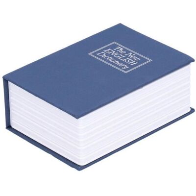 AYNEFY Tirelire Mini coffre-fort Simulation Book Security Money Boîte à bijoux avec clés de verrouillage pour le bureau à Bleu - Publicité AYNEFY Tirelire Mini coffre-fort Simulation Book Security Money Boîte à bijoux avec clés de verrouillage pour le bureau à Bleu - Publicité