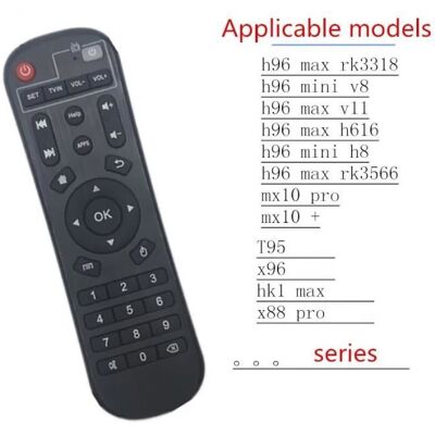 Télécommande IR - RNCYN - Universelle - Compatible Android TV Box - Noir - 10 mètres de portée Noir - Publicité Télécommande IR - RNCYN - Universelle - Compatible Android TV Box - Noir - 10 mètres de portée Noir - Publicité