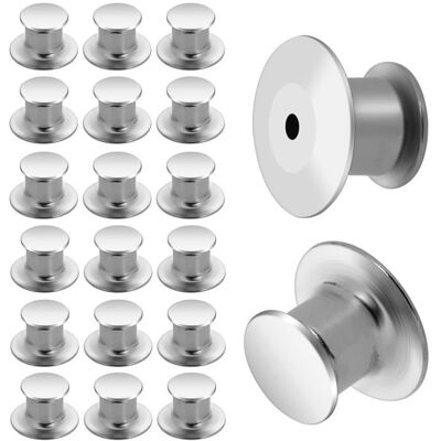 Fermoirs pins broche argent - 20 pièces Argent - Attache épingle badge remplacement pour bijoux DIY - Accessoire Aucunely - Publicité Fermoirs pins broche argent - 20 pièces Argent - Attache épingle badge remplacement pour bijoux DIY - Accessoire Aucunely - Publicité
