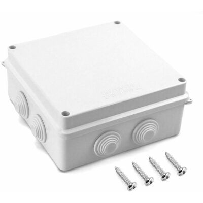 HANDEIU Boite de derivation IP65 en plastique ABS etanche exterieur Blanc 150 x 150 x 70 mm - Publicité HANDEIU Boite de derivation IP65 en plastique ABS etanche exterieur Blanc 150 x 150 x 70 mm - Publicité