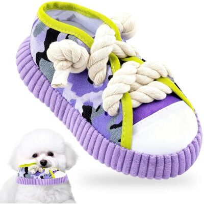 Jouet mâcher chien - Couineur pour petite moyenne taille léger interactif - Jouet chien VoltPulse Violet - Publicité Jouet mâcher chien - Couineur pour petite moyenne taille léger interactif - Jouet chien VoltPulse Violet - Publicité