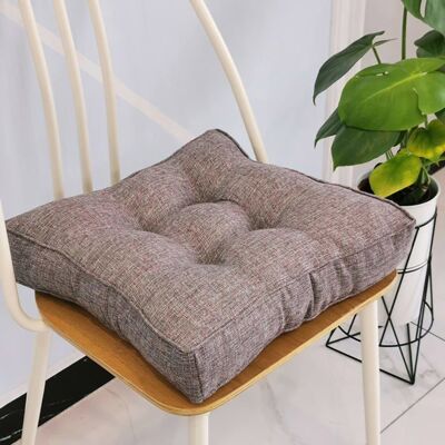 Coussin de chaise de jardin - AIMOONSA - 40 x 40 x 10 cm - Coton - 10 cm épaisseur - Gris Gris - Publicité Coussin de chaise de jardin - AIMOONSA - 40 x 40 x 10 cm - Coton - 10 cm épaisseur - Gris Gris - Publicité