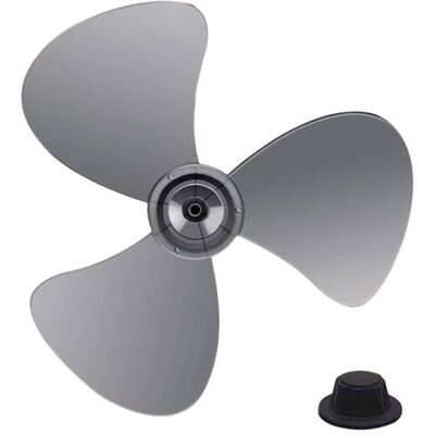 Hélice de ventilateur 3 pales pièces de rechange compatible avec la plupart des ventilateurs sur pied QIEDOVIEY Gris - Publicité Hélice de ventilateur 3 pales pièces de rechange compatible avec la plupart des ventilateurs sur pied QIEDOVIEY Gris - Publicité