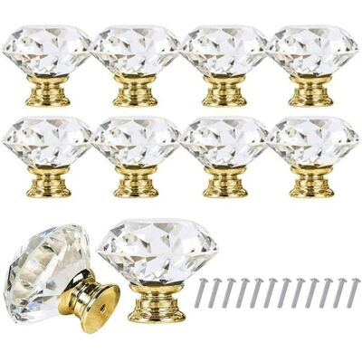 Bouton de tiroir en cristal - AIMOONSA - Diamètre 30 mm - Lot de 10 - Jaune Jaune - Publicité Bouton de tiroir en cristal - AIMOONSA - Diamètre 30 mm - Lot de 10 - Jaune Jaune - Publicité