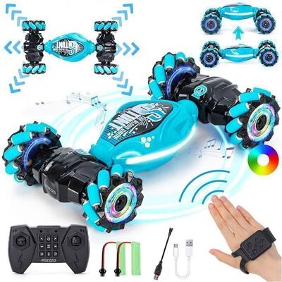 LANGTU Voiture télécommandée tout-terrain - HK1RBOX - Voiture avec bracelet gestuel - Bracelet gestuel - 2.4GHz - Rechargeable USB Bleu - Publicité LANGTU Voiture télécommandée tout-terrain - HK1RBOX - Voiture avec bracelet gestuel - Bracelet gestuel - 2.4GHz - Rechargeable USB Bleu - Publicité