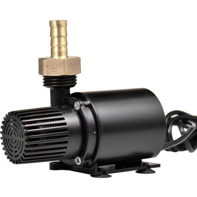 AIMOONSA Pompe DC 12V submersible/amphibie 800 L/h - Hauteur 5 m moteur brushless faible bruit Noir - Publicité AIMOONSA Pompe DC 12V submersible/amphibie 800 L/h - Hauteur 5 m moteur brushless faible bruit Noir - Publicité