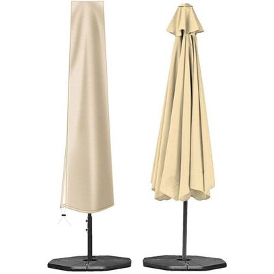 Housse parasol double couche - 1 pièce 190x30x50cm beige Oxford 210D - Imperméable anti-UV Cuneary - Publicité Housse parasol double couche - 1 pièce 190x30x50cm beige Oxford 210D - Imperméable anti-UV Cuneary - Publicité