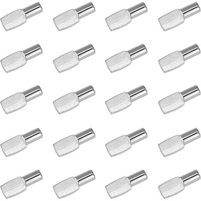 Support détagère - HANDEIU - Lot de 20 - Métal Nickelé - 5mm - 19mm - Publicité Support détagère - HANDEIU - Lot de 20 - Métal Nickelé - 5mm - 19mm - Publicité