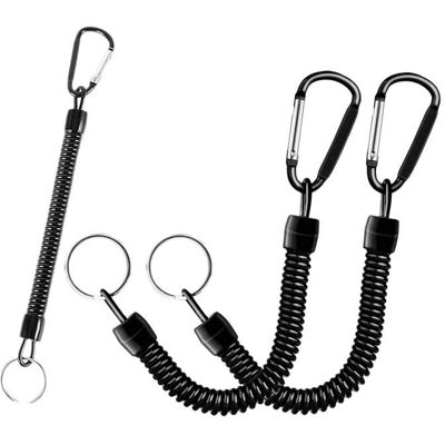 3 Pièces Mousqueton Porte-Clés Spirale ÉlastiqueCordes de Pêche Rétractables porte-clés ressort spirale extensible avec QIEDOVIEY - Publicité 3 Pièces Mousqueton Porte-Clés Spirale ÉlastiqueCordes de Pêche Rétractables porte-clés ressort spirale extensible avec QIEDOVIEY - Publicité