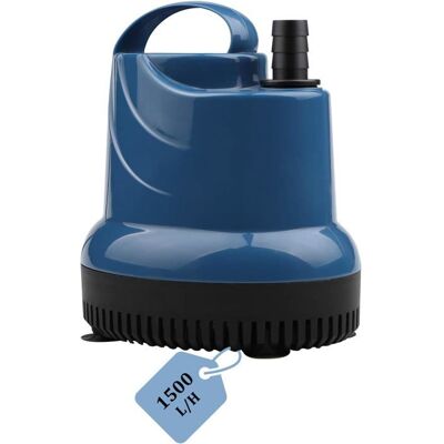 AIMOONSA Mini pompe submersible 20W 1500 L/h - aspiration 1 cm buse 16 mm max 35°C Bleu - Publicité AIMOONSA Mini pompe submersible 20W 1500 L/h - aspiration 1 cm buse 16 mm max 35°C Bleu - Publicité