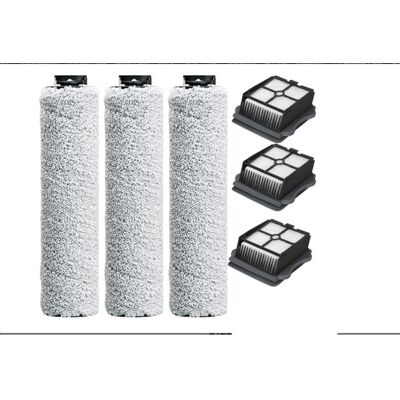 Rouleau brosse filtre HEPA rechange - 1 pièce 3 brosses + 3 HEPA pour Tineco iFloor3 Floor one S3 Cuneary - Publicité Rouleau brosse filtre HEPA rechange - 1 pièce 3 brosses + 3 HEPA pour Tineco iFloor3 Floor one S3 Cuneary - Publicité