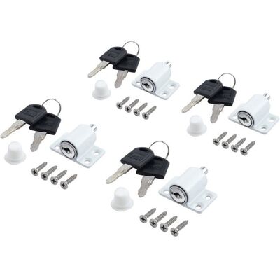 HANDEIU 4pcs Verrous de Fenêtre Porte Coulissante Patio Embrailleur Bloc Baie Vitrée Coulissante Verrouillage - Publicité HANDEIU 4pcs Verrous de Fenêtre Porte Coulissante Patio Embrailleur Bloc Baie Vitrée Coulissante Verrouillage - Publicité
