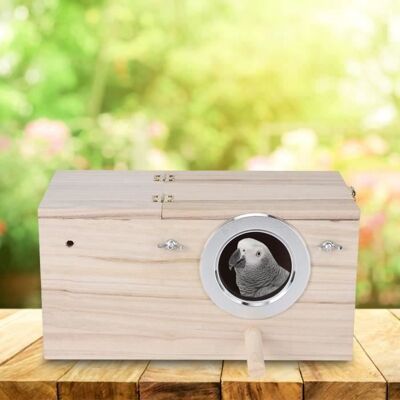 ROKOO maison doiseaux en bois Nid doiseaux durable en bois calopsittes décoration de maison de boîte délevage doiseauxHO09319 - Publicité ROKOO maison doiseaux en bois Nid doiseaux durable en bois calopsittes décoration de maison de boîte délevage doiseauxHO09319 - Publicité