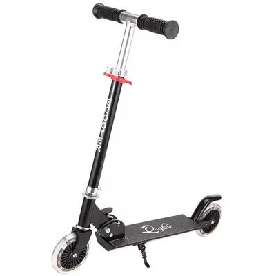 BOWAI Trottinette pliable pour enfants hauteur réglable roues lumineuses légère et durable convient aux enfants de 3 à 12 ans noire. Noir - Publicité BOWAI Trottinette pliable pour enfants hauteur réglable roues lumineuses légère et durable convient aux enfants de 3 à 12 ans noire. Noir - Publicité