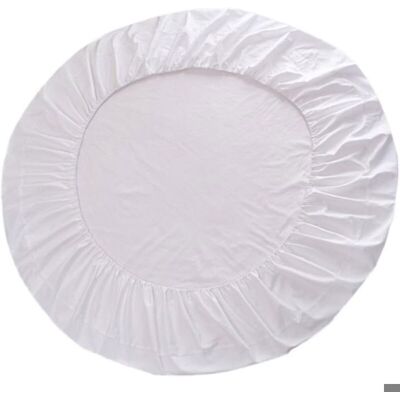 Drap Housse Rond 200cm - Coton Extensible - Résistant Taches - Lavable Machine - Lit Rond Lumiryn - Publicité Drap Housse Rond 200cm - Coton Extensible - Résistant Taches - Lavable Machine - Lit Rond Lumiryn - Publicité