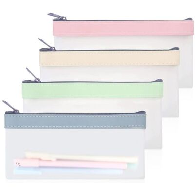 Trousse Maquillage Transparente - 4 Pièces - Petite Pochette Scolaire - Enfant Adulte Aucunely - Publicité Trousse Maquillage Transparente - 4 Pièces - Petite Pochette Scolaire - Enfant Adulte Aucunely - Publicité