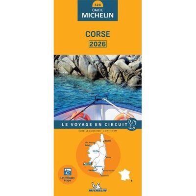 Carte Routière - Michelin - Corse 2026 - Échelle 1/200 000 - Indications Utiles - Format Pratique - Publicité Carte Routière - Michelin - Corse 2026 - Échelle 1/200 000 - Indications Utiles - Format Pratique - Publicité