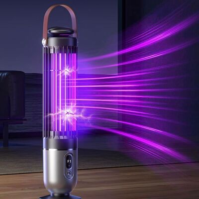 Lampe Anti Moucherons 1 Pièce Dark - UV Rechargeable Capteur Crépusculaire Tue Mouche Électrique - Intérieur Extérieur Dupcheliry Violet - Publicité Lampe Anti Moucherons 1 Pièce Dark - UV Rechargeable Capteur Crépusculaire Tue Mouche Électrique - Intérieur Extérieur Dupcheliry Violet - Publicité