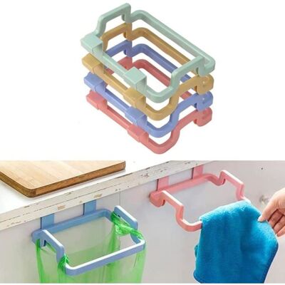 HANDEIU 4Pcs Porte darmoire Porte-Sac OrduresSuspendu Un Support de Cuisine Poubelle Support Sac Poubelle Etagère de Rangement Porte Bleu - Publicité HANDEIU 4Pcs Porte darmoire Porte-Sac OrduresSuspendu Un Support de Cuisine Poubelle Support Sac Poubelle Etagère de Rangement Porte Bleu - Publicité