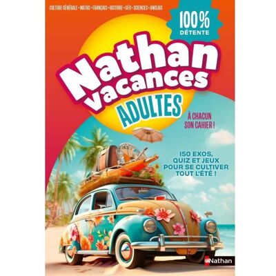Cahier de vacances - NATHAN - Adultes - 150 jeux variés - Détente - Thématiques ludiques Noir - Publicité Cahier de vacances - NATHAN - Adultes - 150 jeux variés - Détente - Thématiques ludiques Noir - Publicité