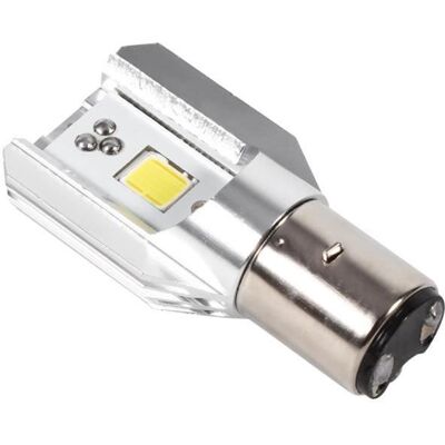 BA20D DC 12V Phares Ampoule De Phare Avant LED COB Lampe Blanc Pour Moto Blanc - Publicité BA20D DC 12V Phares Ampoule De Phare Avant LED COB Lampe Blanc Pour Moto Blanc - Publicité