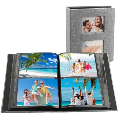 Album photo gris lin - 1 pièce 200 photos 10x15 - Pour famille mariage voyage Corvina - Publicité Album photo gris lin - 1 pièce 200 photos 10x15 - Pour famille mariage voyage Corvina - Publicité
