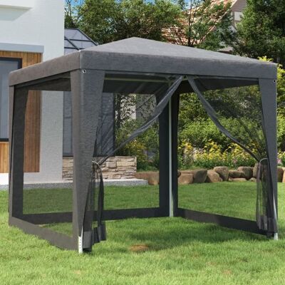 VIDAXL Promo détéTente de fête pliable et Imperméable 1 PC - SOLOMON - Barnum Extérieur - 4 parois latérales en maille Anthracite 2.5x2. Gris - Publicité VIDAXL Promo détéTente de fête pliable et Imperméable 1 PC - SOLOMON - Barnum Extérieur - 4 parois latérales en maille Anthracite 2.5x2. Gris - Publicité