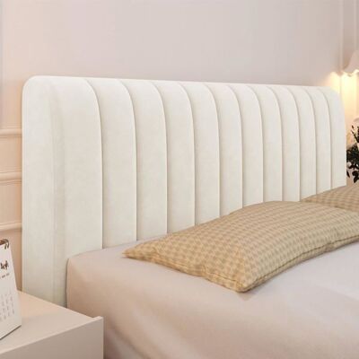 Housse Tête Lit 1 Pièce Beige 180cm - Extensible Nordique Protection Couleur Unie Simple Double King - Literie Dupcheliry Beige - Publicité Housse Tête Lit 1 Pièce Beige 180cm - Extensible Nordique Protection Couleur Unie Simple Double King - Literie Dupcheliry Beige - Publicité
