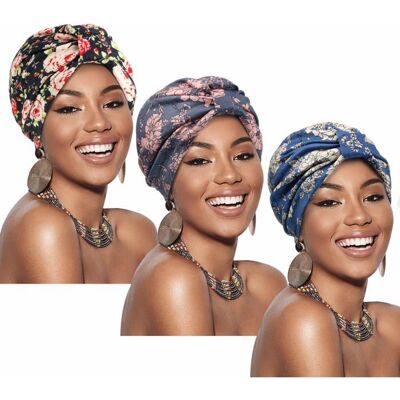 Headwrap Turban Femme-3 Standard Soft Nœud Préattaché Sommeil Mode Accessoire Cheveux Aucunely - Publicité Headwrap Turban Femme-3 Standard Soft Nœud Préattaché Sommeil Mode Accessoire Cheveux Aucunely - Publicité