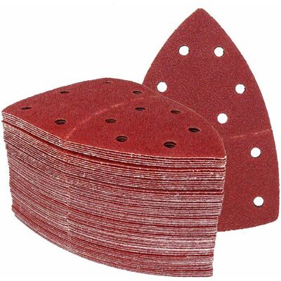 AIMOONSA Lot 25 feuilles abrasives 105 x 152 mm Grain 60 auto-adhésives 11 trous - Publicité AIMOONSA Lot 25 feuilles abrasives 105 x 152 mm Grain 60 auto-adhésives 11 trous - Publicité