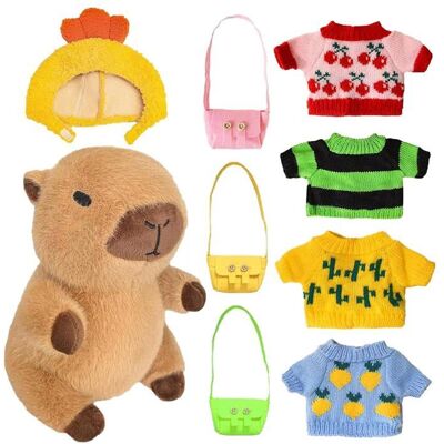 Capybara Peluche 23cm - Doudou Cochon Eau - Jouet Enfant avec Vetements - Simulation Lumiryn - Publicité Capybara Peluche 23cm - Doudou Cochon Eau - Jouet Enfant avec Vetements - Simulation Lumiryn - Publicité