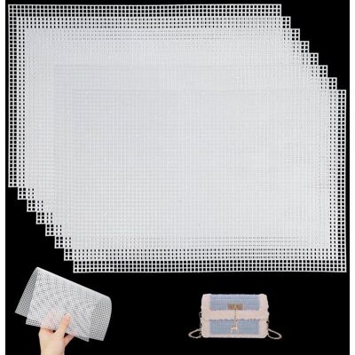 Canevas plastique broderie - 8 feuilles blanc 20x30cm trou 3mm - Pour point de croix sac DIY coaster Corvina - Publicité Canevas plastique broderie - 8 feuilles blanc 20x30cm trou 3mm - Pour point de croix sac DIY coaster Corvina - Publicité