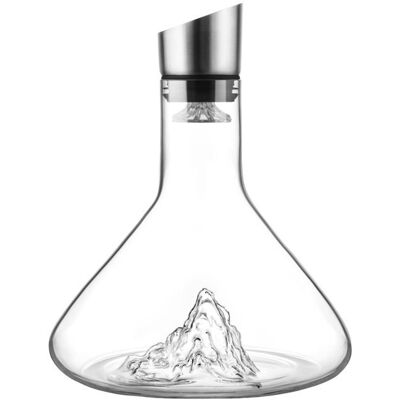Carafe à Décanter - AIMOONSA - Iceberg - 1500ml - Filtre double couche - Bec inox Rouge - Publicité Carafe à Décanter - AIMOONSA - Iceberg - 1500ml - Filtre double couche - Bec inox Rouge - Publicité